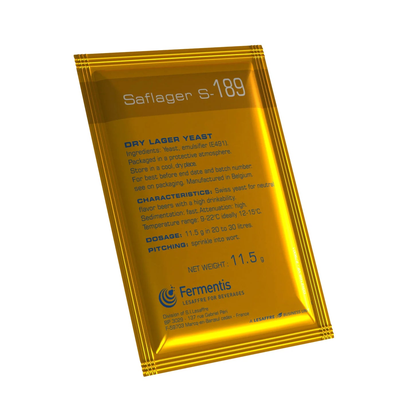 FERMENTIS SafLager™ S‑189 Tørrgjær 11.5G