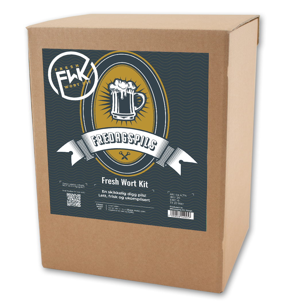 FWK Fredagspils Fresh Wort Kit Ferdig brygget vørter til 20L øl