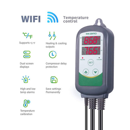 INKBIRD WIFI ITC-308 DUAL TEMPERATURE CONTROLLER