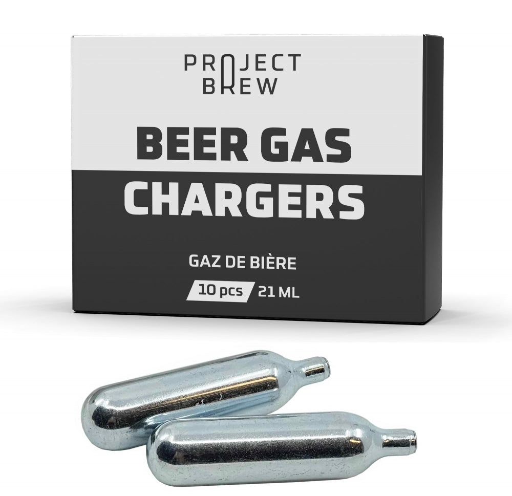 Beer Gas Cartridges without Threads 21ml - Pack of 10