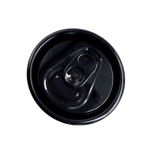 202 CDL Black Beer Can Lids - 640 pcs (Full Cylinder)