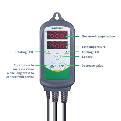 INKBIRD WIFI ITC-308 DUAL TEMPERATURE CONTROLLER