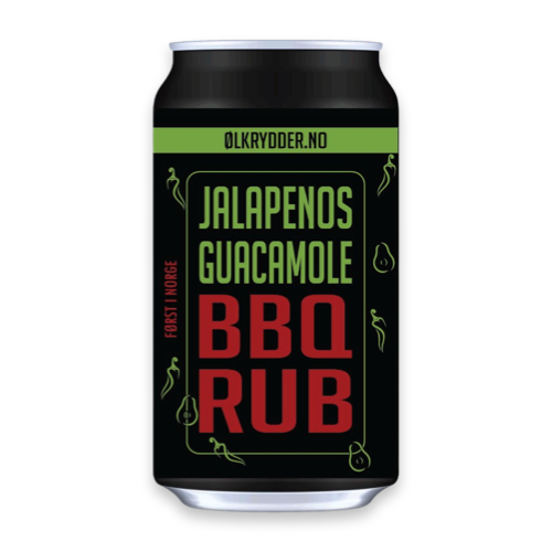 Grillkrydder Jalapenos Guacamole BBQ RUB Kun 18% salt