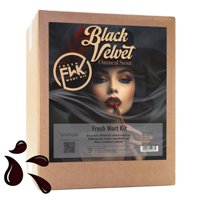 FWK Black Velvet Oatmeal stout Ready-brewed wort for 20L beer