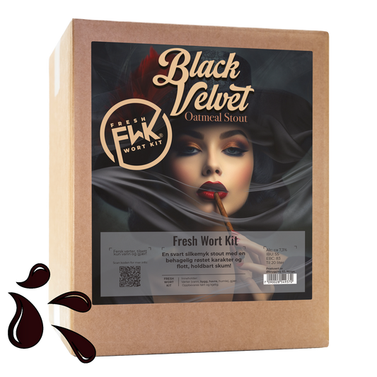 FWK Black Velvet Oatmeal stout Ready-brewed wort for 20L beer