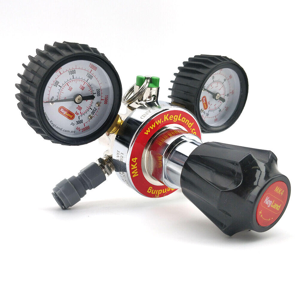 MK4 CO2 Regulator with 1 output, DuoTight 8mm included