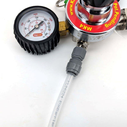MK4 CO2 Regulator with 1 output, DuoTight 8mm included