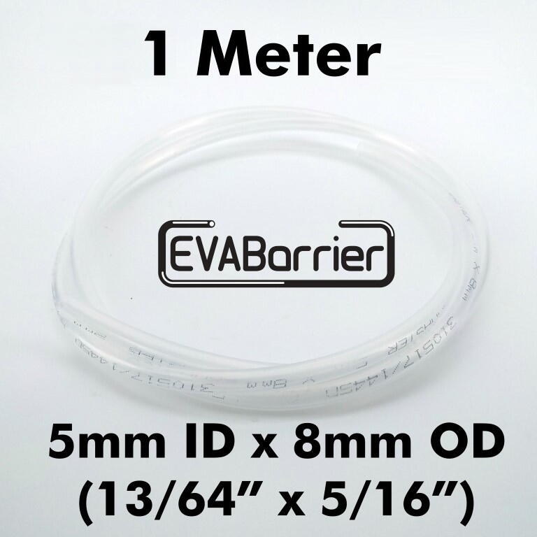 1m EVABarrier® Øl- og CO2-slange - 5 mm ID x 8 mm OD (13/64" ID x 5/16" OD)