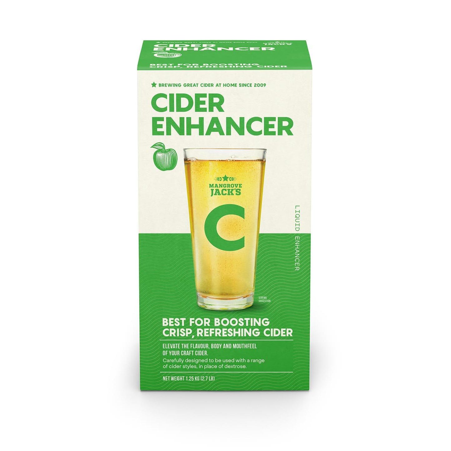Mangrove Jack's Cider Enhancer Gir et bedre resultat enn dextrose og er spesielt utviklet for cider!