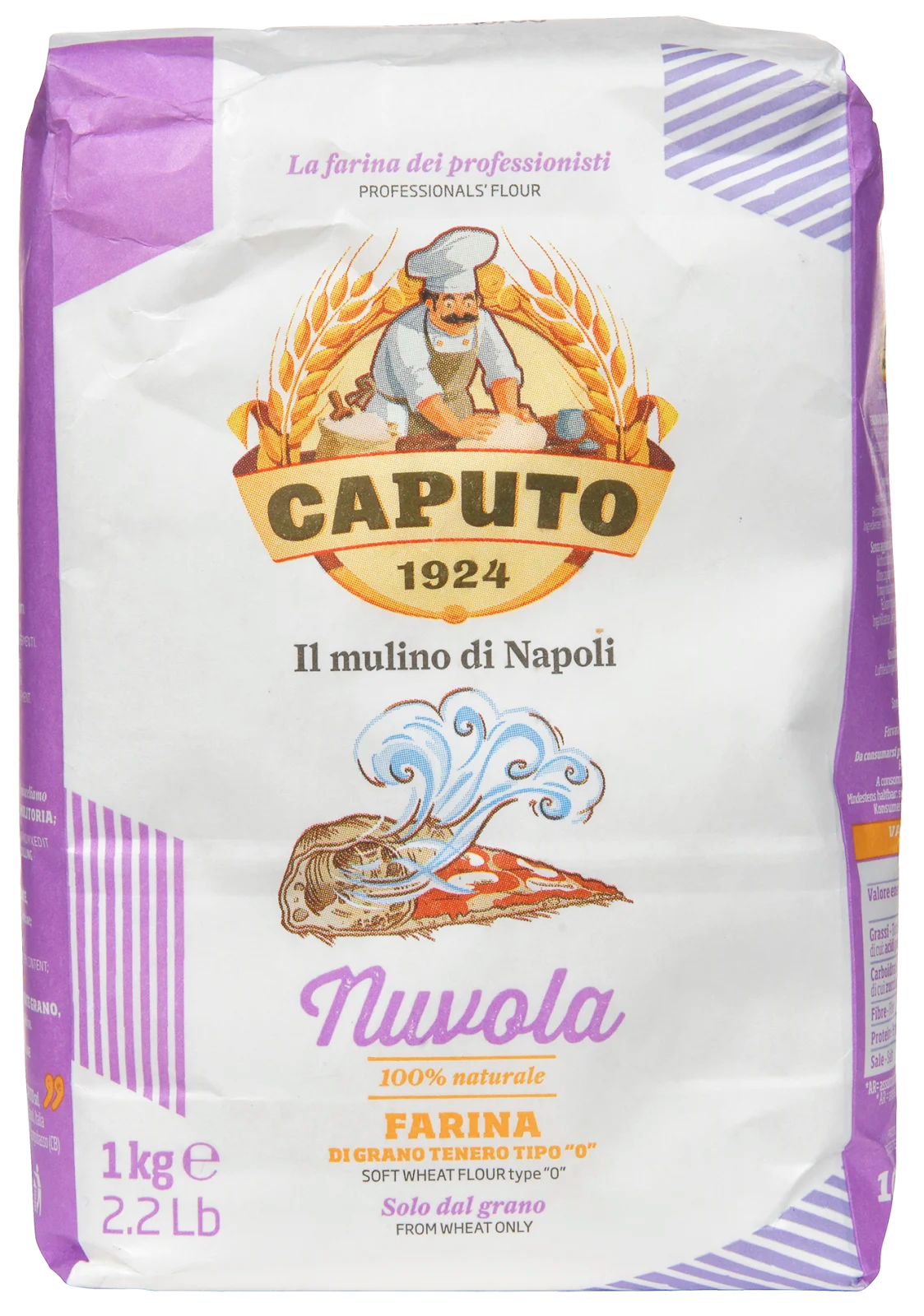 Caputo Nuvola 1 kg - Profesjonelt Pizzamel for Luftige Pizzabunner