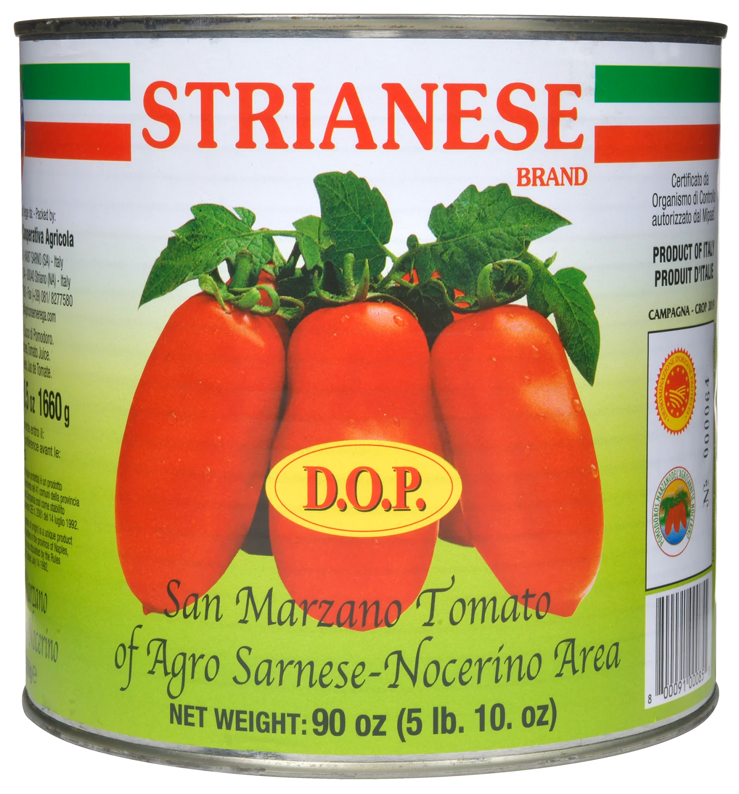 Strianese San Marzano-tomater DOP (2,55 kg)